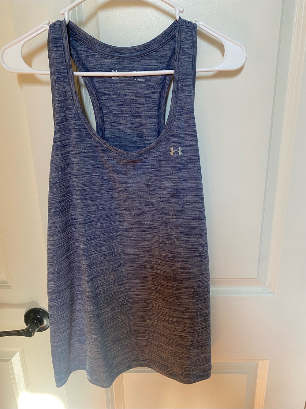 Under Armour Heathered Navy Blue Racerback Tank Top